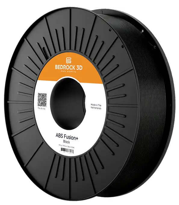 BEDROCK 3D ABSF-0208a075 ABS Fusion+ Black 1.75 mm 750 g vlákno pro 3D tiskárny ABS plast 1.75 mm 750 g černá 1 ks