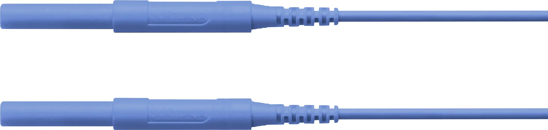 Schützinger bezpečnostní měřicí kabely zástrčka 4 mm zástrčka 4 mm 200.00 cm modrá 1 ks