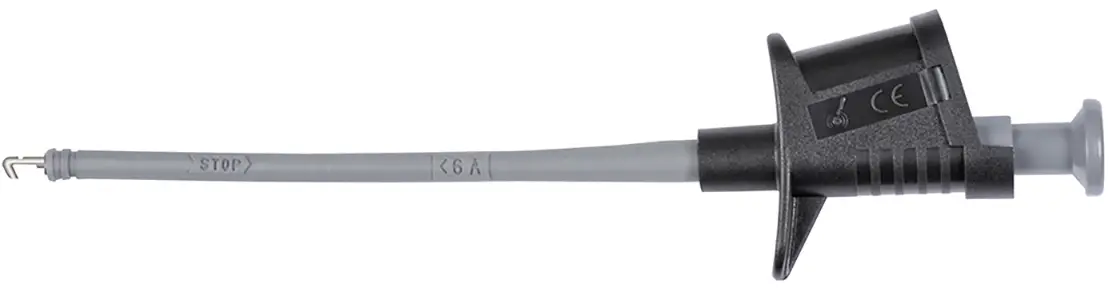 Schützinger bezpečnostní měřicí svorka, zásuvka 4 mm, černá Schützinger bezpečnostní měřicí svorka, zásuvka 4 mm, černá
