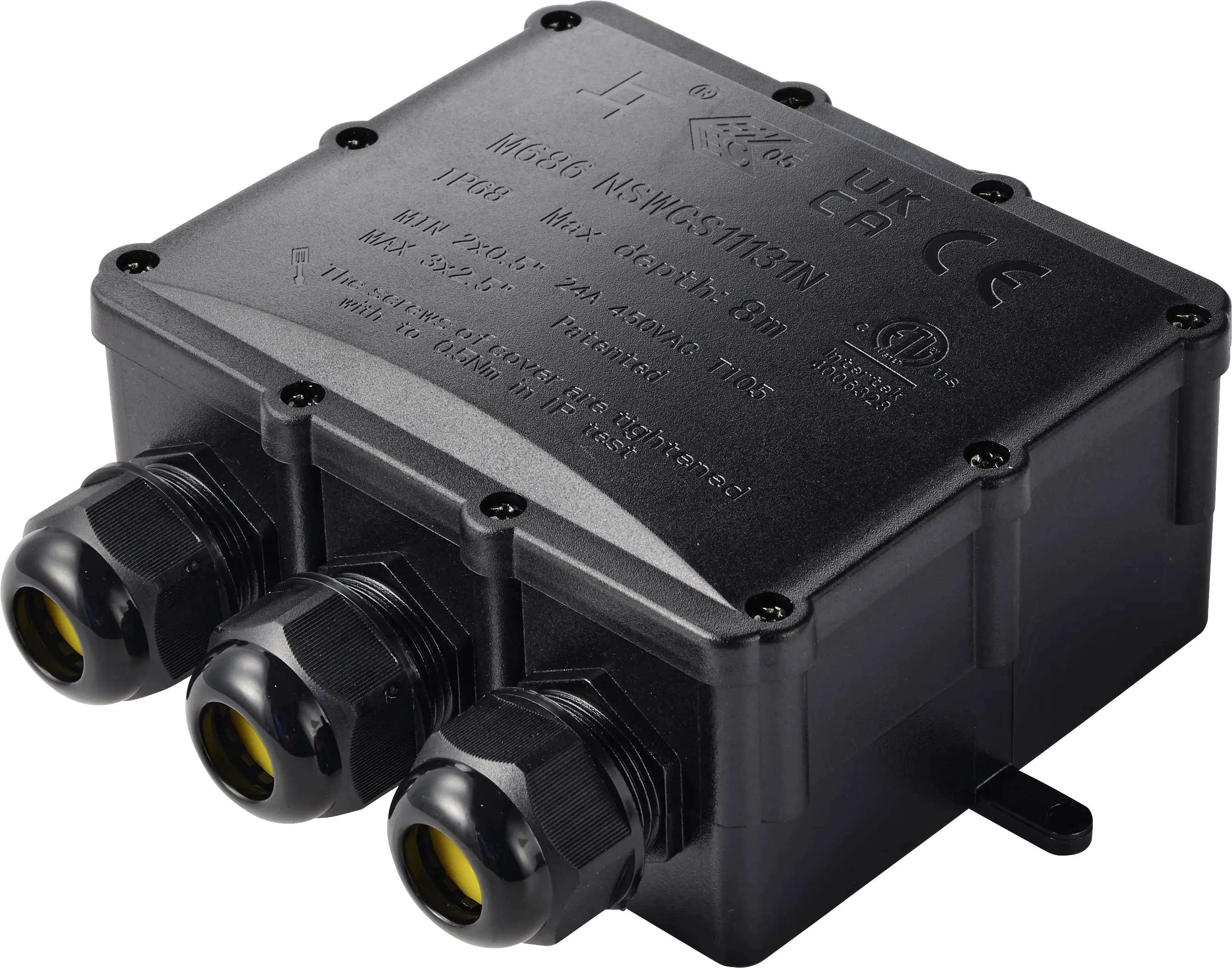 TRU Components zásuvka pro odkládání IP68, 4 vstupů, 0,5 - 4,0 m² TC-14745292 černá TRU COMPONENTS Množství: 1 ks TRU Components zásuvka pro odkládání IP68, 4 vstupů, 0,5 - 4,0 m² TC-14745292 černá TRU COMPONENTS Množství: 1 ks