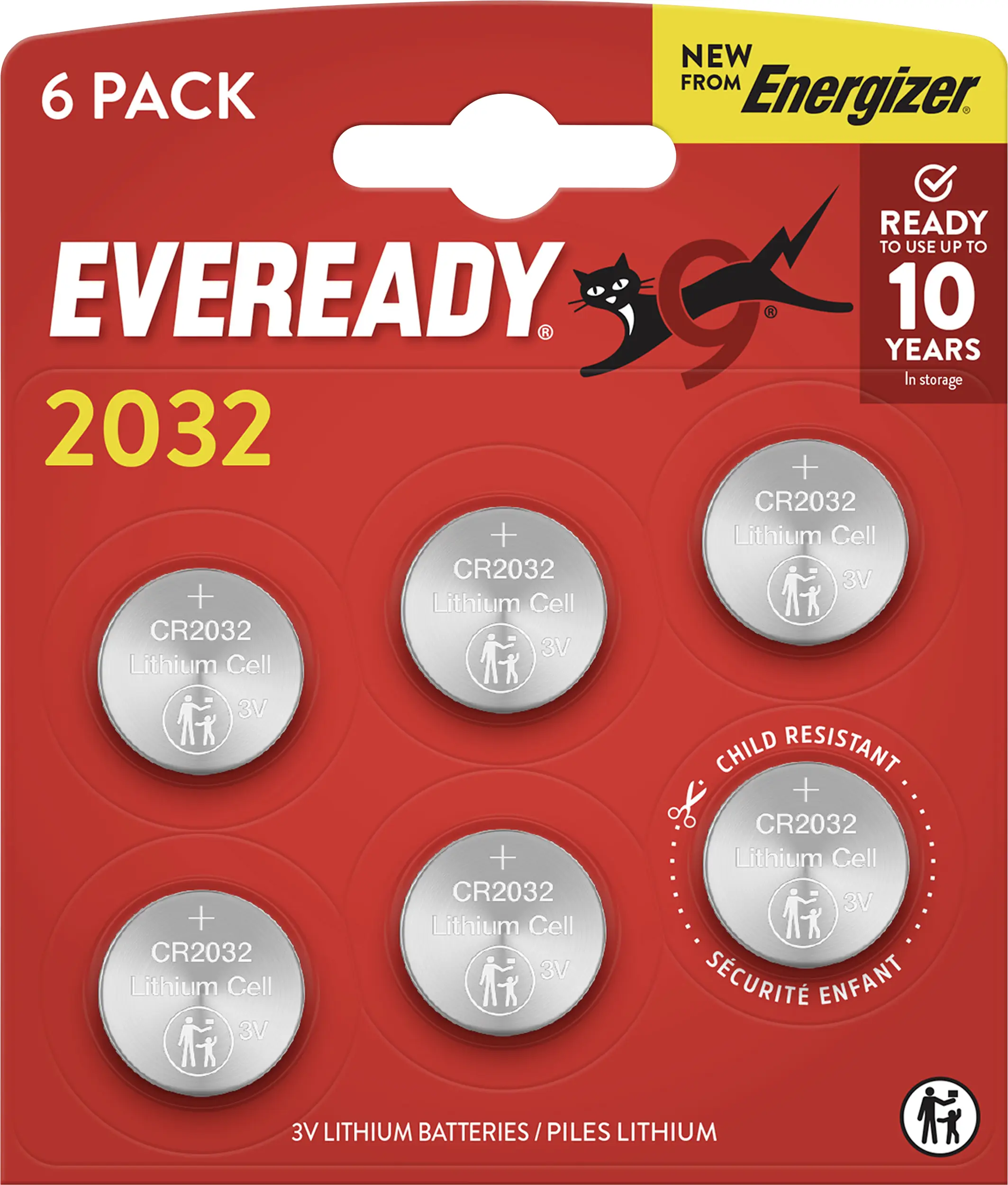 Eveready knoflíkový článek CR 2032 3 V 6 ks E304439600 Eveready knoflíkový článek CR 2032 3 V 6 ks E304439600