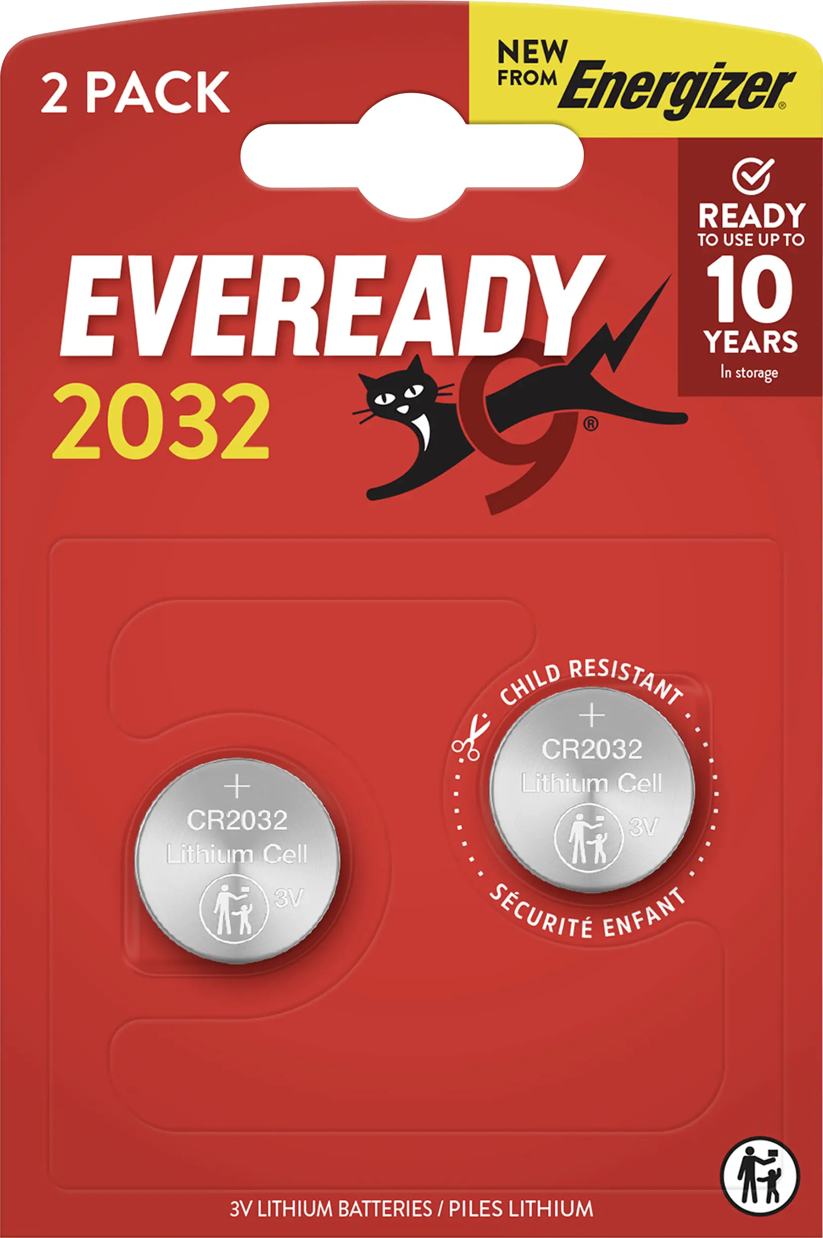 Eveready knoflíkový článek CR 2032 3 V 2 ks E304439500 Eveready knoflíkový článek CR 2032 3 V 2 ks E304439500