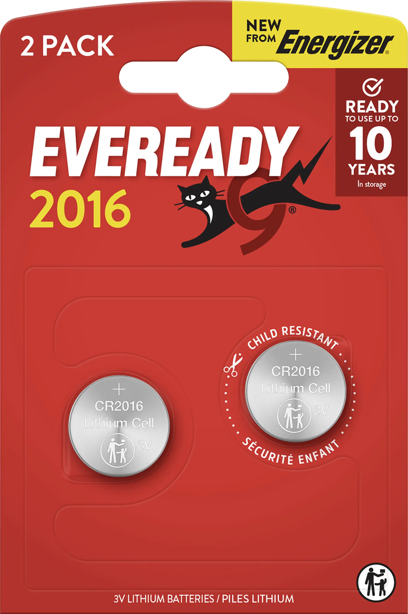 Eveready knoflíkový článek CR 2016 3 V 2 ks E304439100 Eveready knoflíkový článek CR 2016 3 V 2 ks E304439100