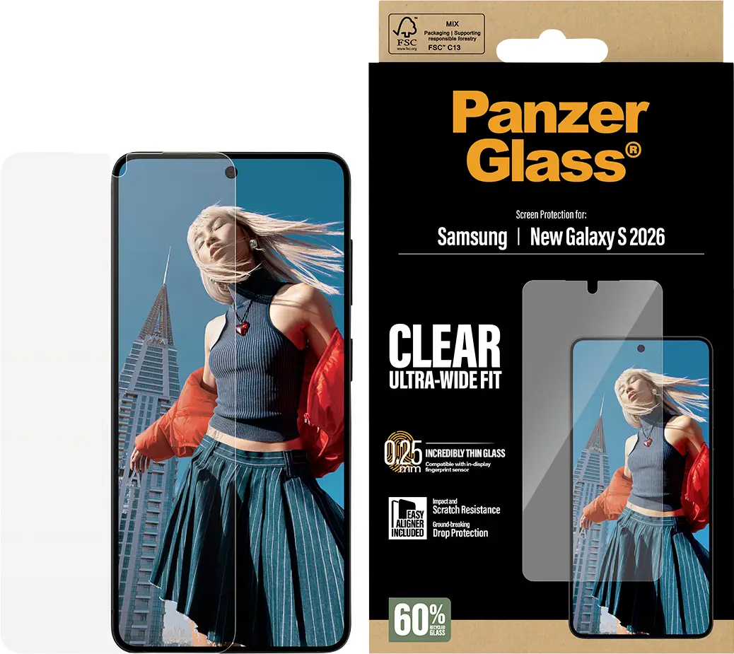 PanzerGlass PanzerGlass - Bildschirmschutz für Handy - ultrabreite ochranné sklo na displej smartphonu Samsung Galaxy S26 1 ks PG34506 PanzerGlass PanzerGlass - Bildschirmschutz für Handy - ultrabreite ochranné sklo na displej smartphonu Samsung Galaxy S26 1 ks PG34506