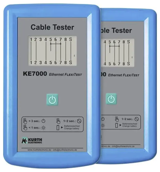 Gossen Metrawatt KE7000 Set síťový tester detekce nepřerušeného kabelu, identifikace , polarita, přerušení