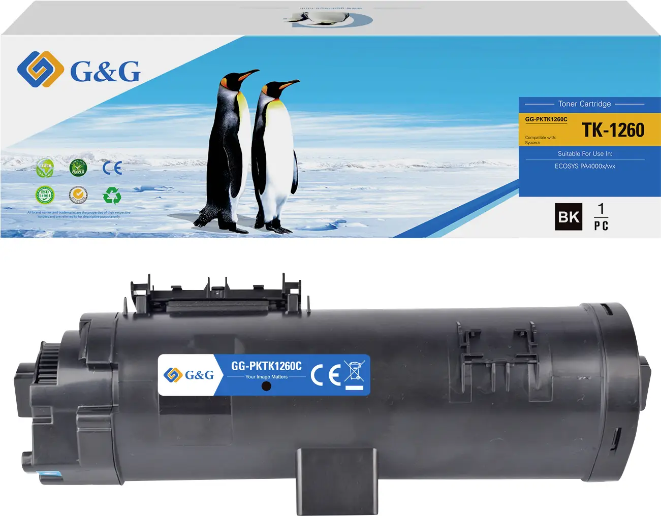 G&G Toner kompatibilní GG-PKTK1260C G&G Toner kompatibilní GG-PKTK1260C