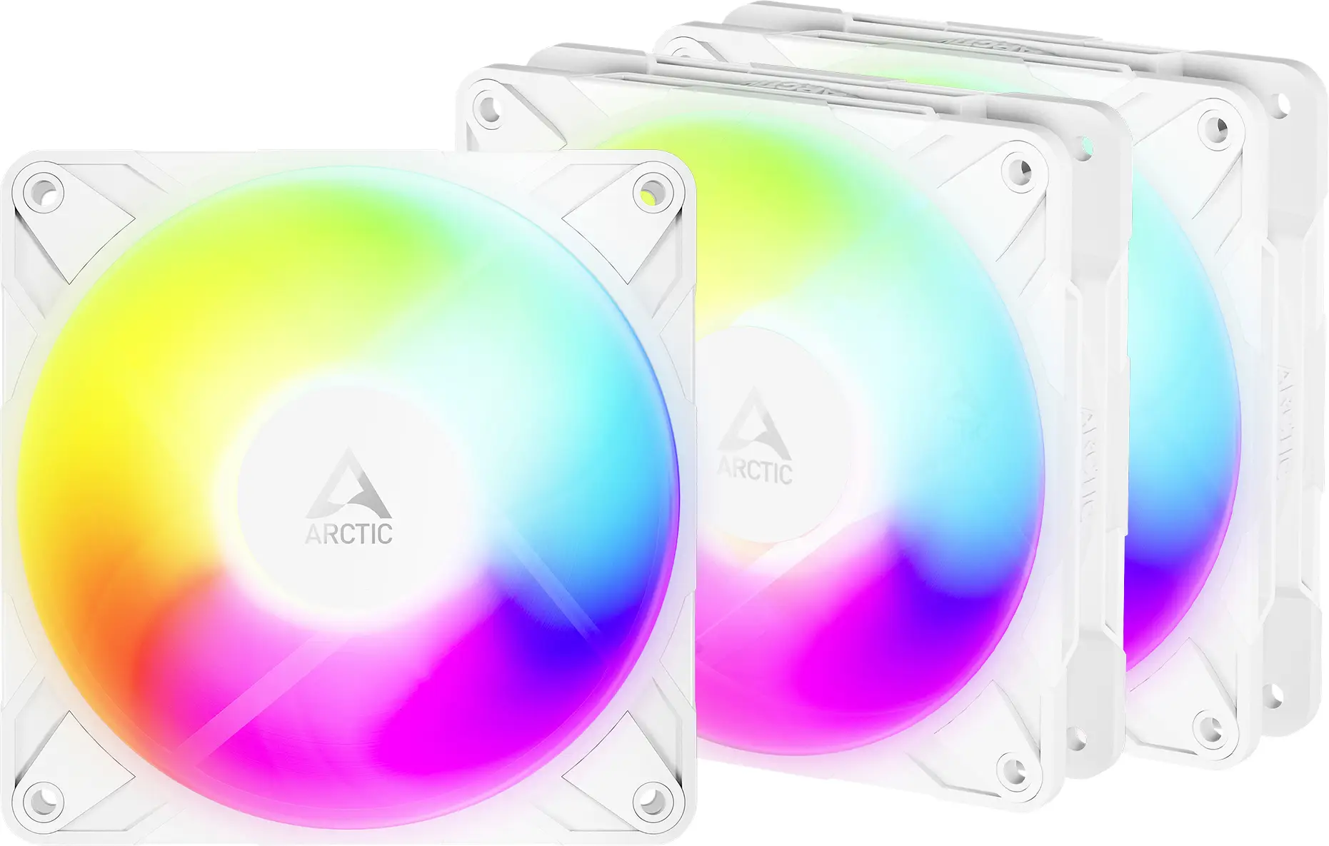Arctic Lüfter 120*120*25 P12 Pro Reverse chladič grafické karty s větrákem bílá Arctic Lüfter 120*120*25 P12 Pro Reverse chladič grafické karty s větrákem bílá