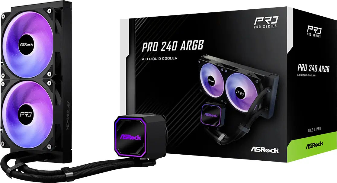 ASRock ASRock Pro 240 ARGB vodní chladič PC ASRock ASRock Pro 240 ARGB vodní chladič PC