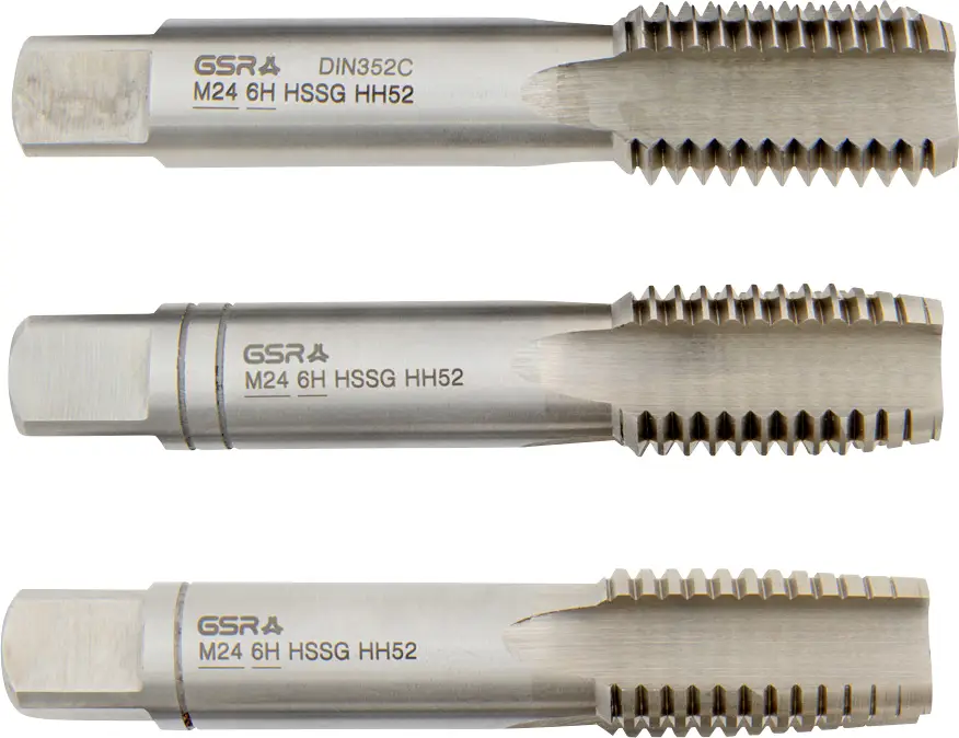 GSR B00105320 ruční závitník metrický M27 DIN 352 HSS-G 3 ks