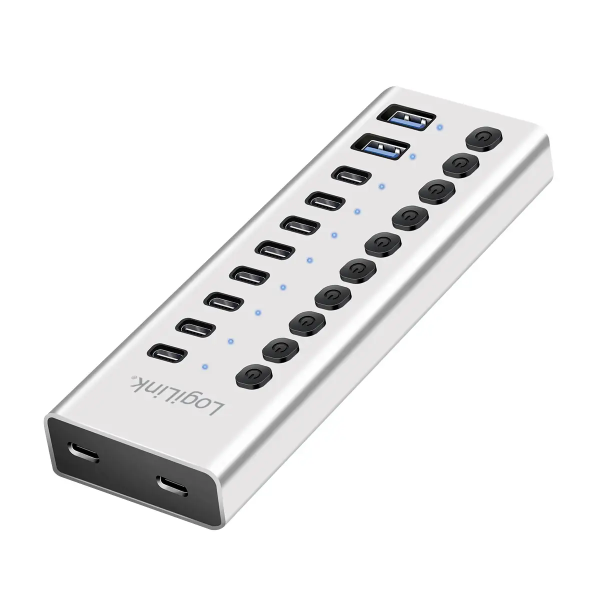 LogiLink UA0448 USB Hub 8 + 2 porty USB-A, USB-C® USB 3.2 Gen1 5 GBit/s hliník UA0448