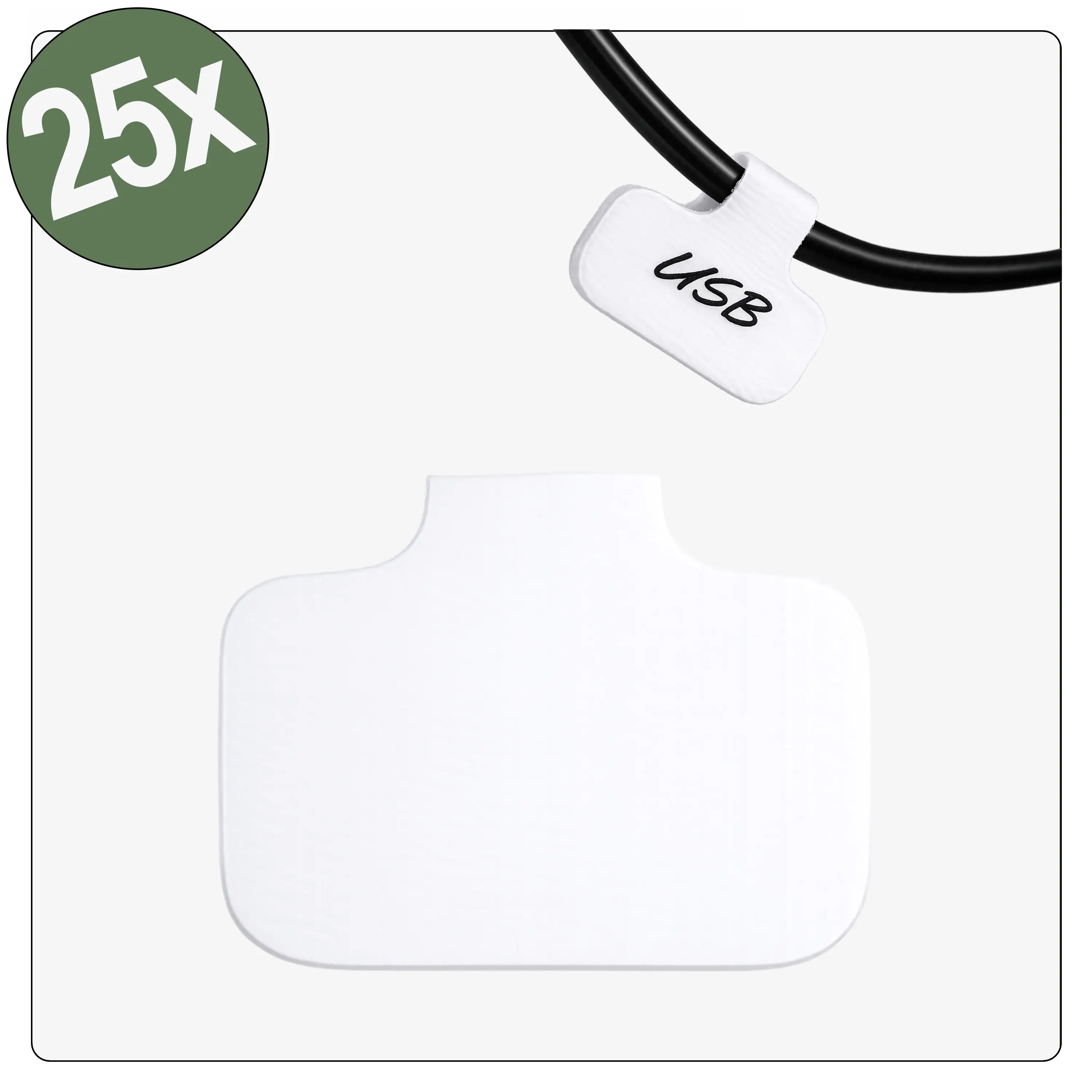 Quadrios 26CA783 26CA783 kabelové značení 40 x 20 mm Barva aktivního pole: bílá počet štítků: 25