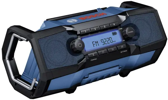 Bosch Professional GPB18V-3C 06014A3200 odolné rádio, FM, Bluetooth, FM, Funkce powerbanky, voděodolné, Multiroom Bosch Professional GPB18V-3C 06014A3200 odolné rádio, FM, Bluetooth, FM, Funkce powerbanky, voděodolné, Multiroom