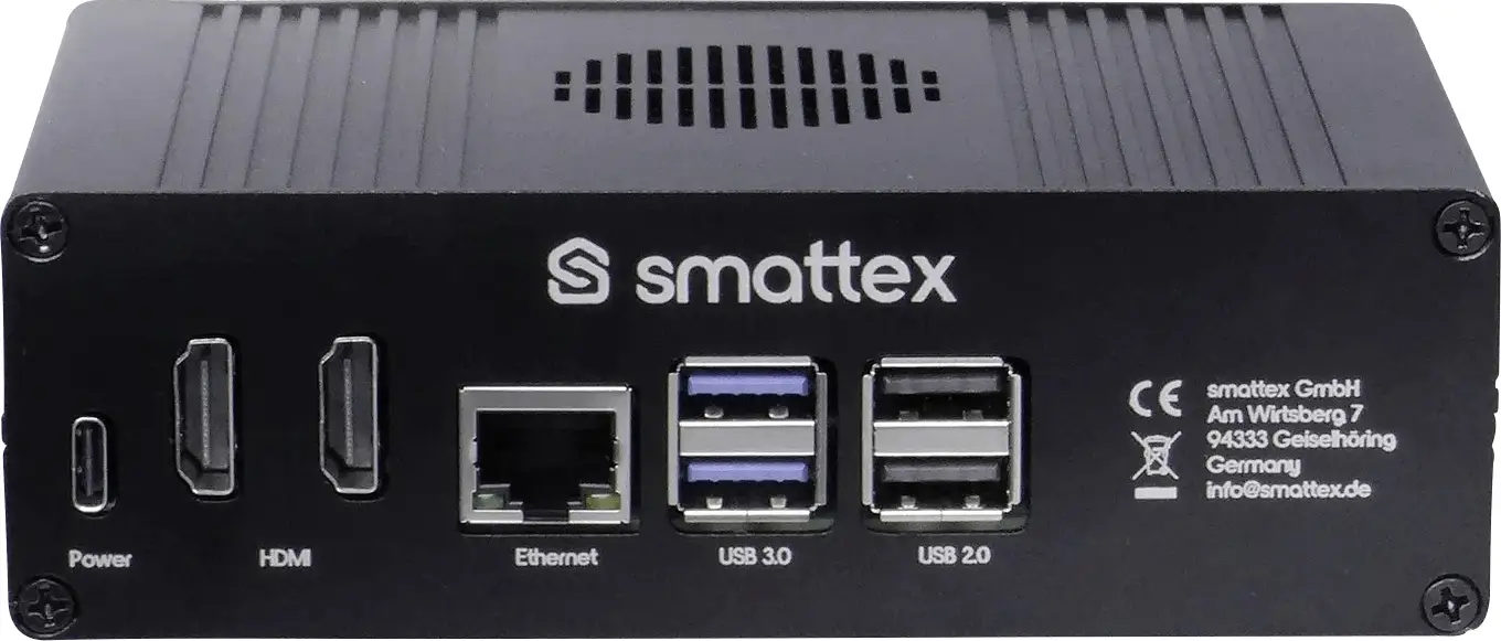 Smattex Raspberry Pi® 4 B , vč. pouzdra, vč. napájecího zdroje, vč. chladicího tělesa, vč. Noobs OS, Operační paměť 4 GB Smattex Raspberry Pi® 4 B , vč. pouzdra, vč. napájecího zdroje, vč. chladicího tělesa, vč. Noobs OS, Operační paměť 4 GB