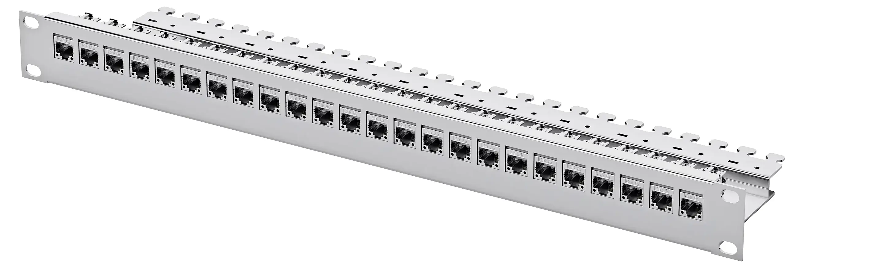 Telegärtner 100007021 19 osazený modulární nosič 483 mm (19) CAT 6A 1 U šedá Telegärtner 100007021 19 osazený modulární nosič 483 mm (19) CAT 6A 1 U šedá