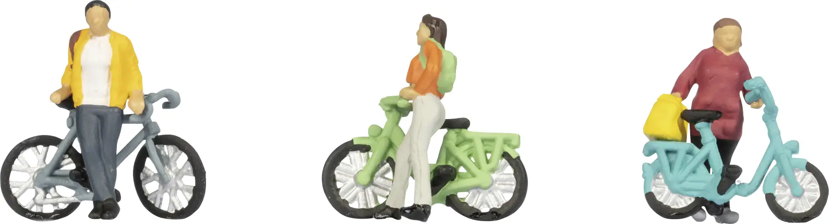 NOCH N Cyklisté hotový model, plastový model , ručně malované , stojící NOCH N Cyklisté hotový model, plastový model , ručně malované , stojící