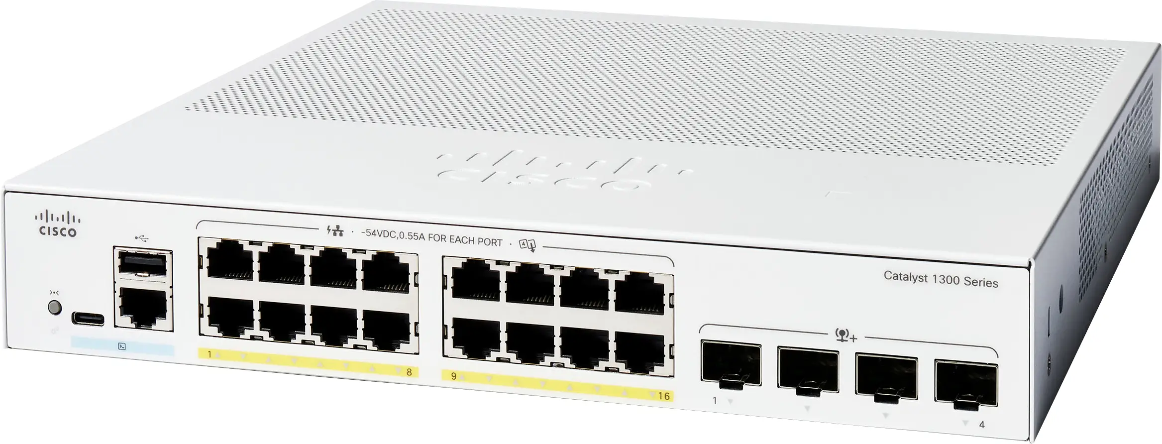 Cisco C1300-16P-4X CISCO Catalyst 1300 16-port GE PoE síťový switch Cisco C1300-16P-4X CISCO Catalyst 1300 16-port GE PoE síťový switch