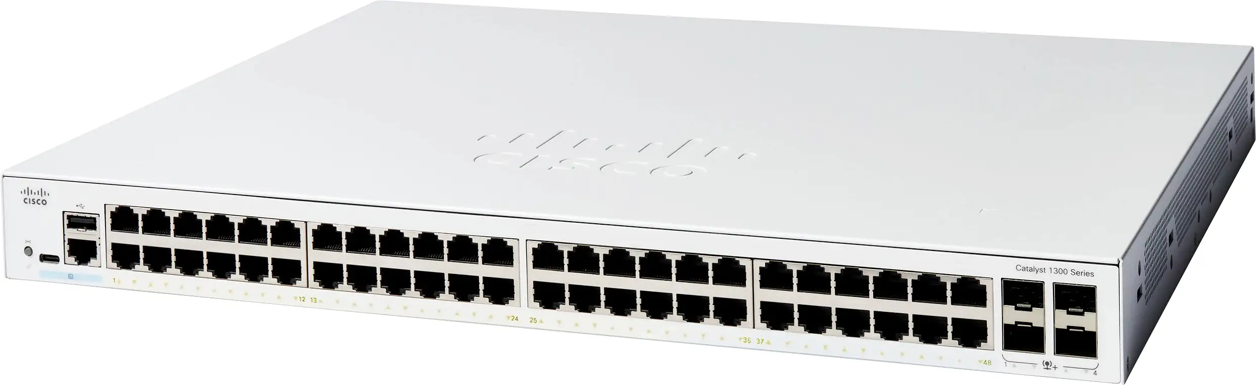 Cisco C1300-48T-4X CISCO Catalyst 1300 48-port GE 4x10G SFP síťový switch Cisco C1300-48T-4X CISCO Catalyst 1300 48-port GE 4x10G SFP síťový switch
