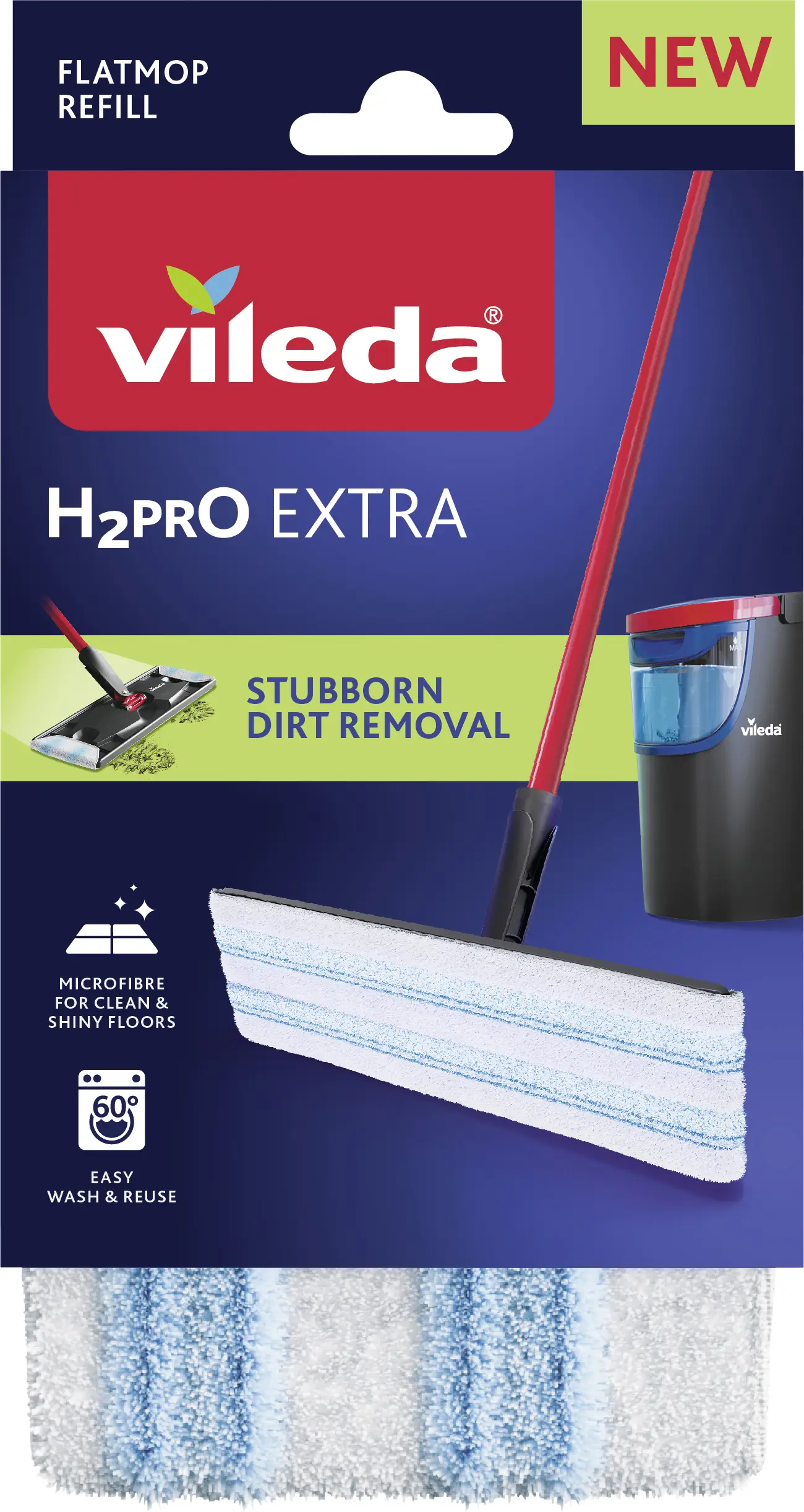 Vileda 175787 Vileda H2PRO EXTRA Flat Mop Ersatzbezug Návlek na vytírání vícebarevná 1 ks Vileda 175787 Vileda H2PRO EXTRA Flat Mop Ersatzbezug Návlek na vytírání vícebarevná 1 ks