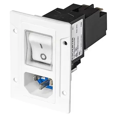 Schurter 3-153-701 IEC zástrčka C13/C14 Počet kontaktů: 3 + PE 10 A bílá 1 ks Piece Schurter 3-153-701 IEC zástrčka C13/C14 Počet kontaktů: 3 + PE 10 A bílá 1 ks Piece