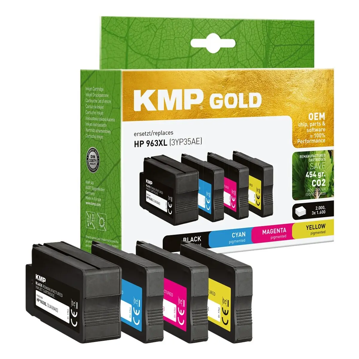 KMP Ink refill náhradní HP 3YP35AE kompatibilní černá, azurová, purppurová, žlutá Tintenpatrone 1766,6005 KMP Ink refill náhradní HP 3YP35AE kompatibilní černá, azurová, purppurová, žlutá Tintenpatrone 1766,6005