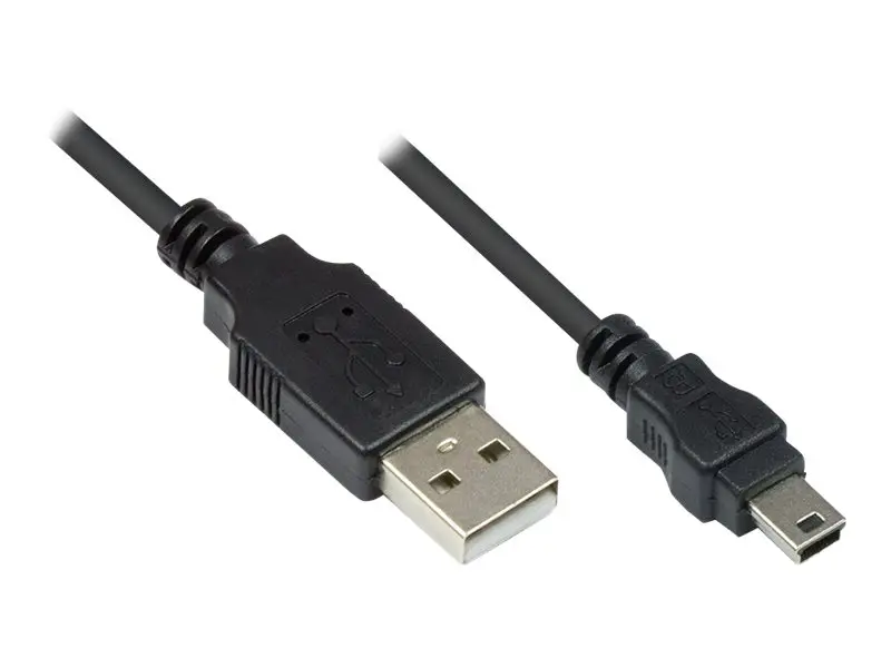 Good Connections USB kabel USB 2.0 USB-A zástrčka 0.03 m černá kulatý 3310-AM03