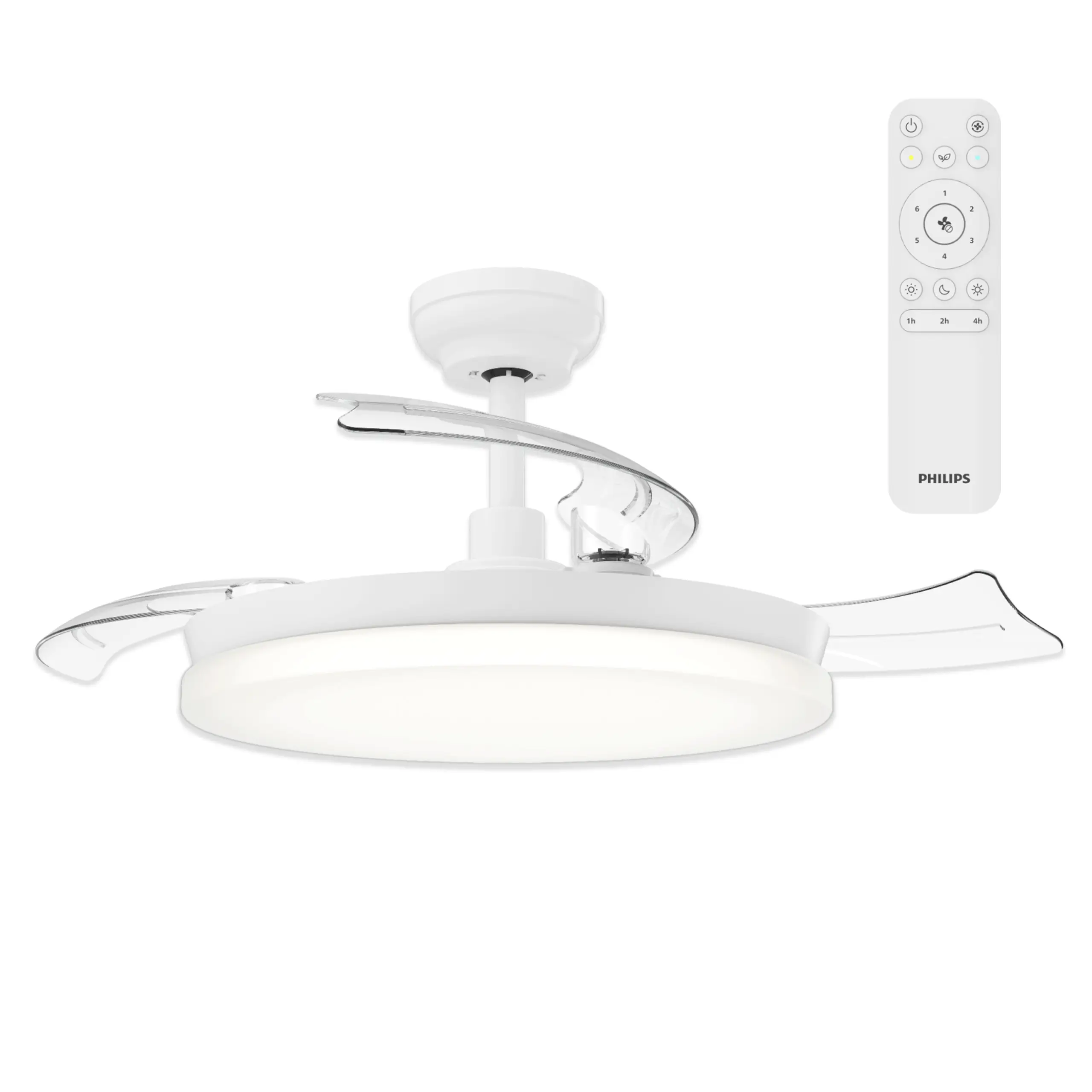 Philips LED Solr stropní ventilátor 32 W s dálkovým ovládáním, stmívatelný Philips LED Solr stropní ventilátor 32 W s dálkovým ovládáním, stmívatelný