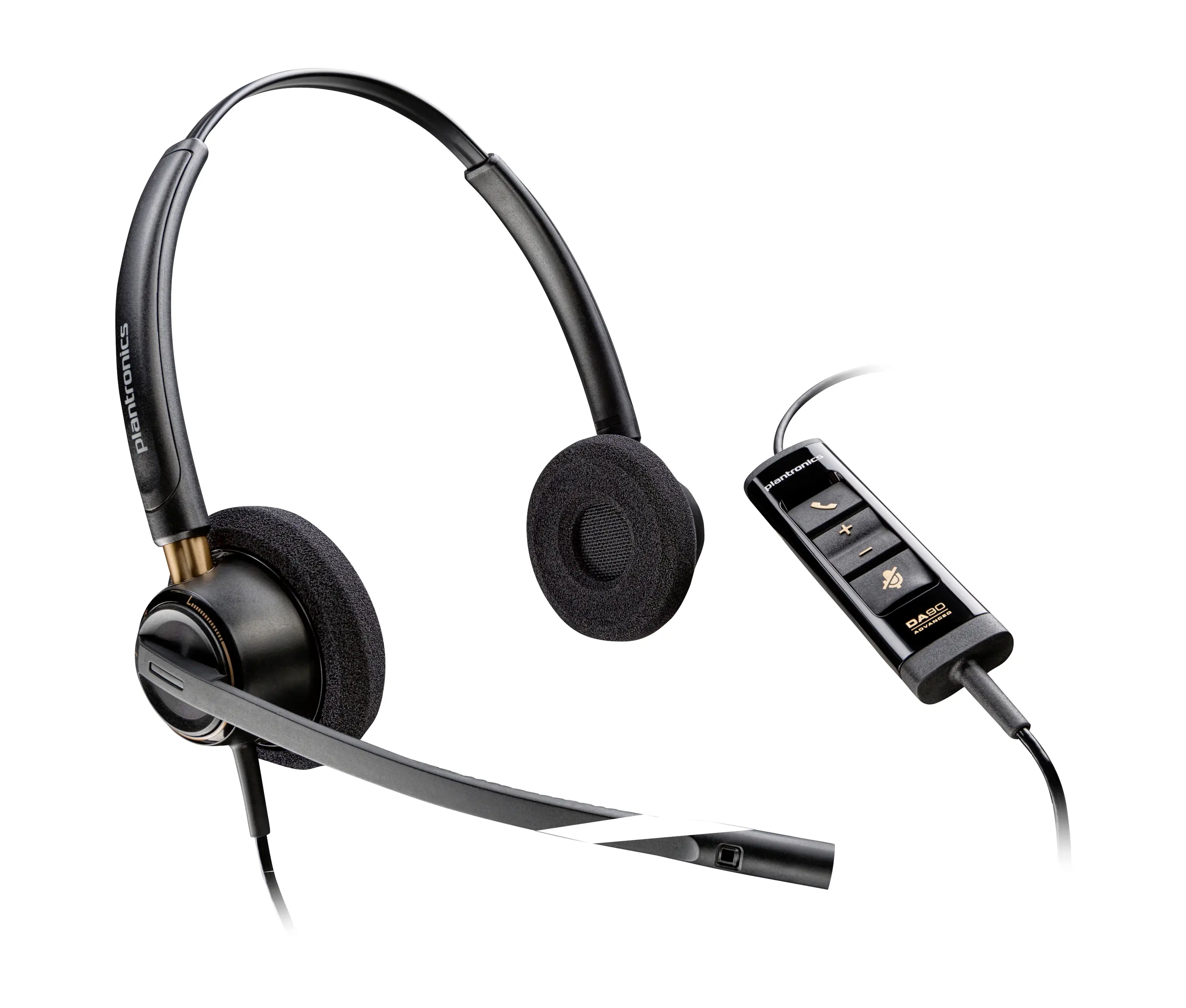 HP Poly EncorePro 525 USB-A Headset Headset otevřená (On Ear) kabelová černá headset telefon HP Poly EncorePro 525 USB-A Headset Headset otevřená (On Ear) kabelová černá headset telefon