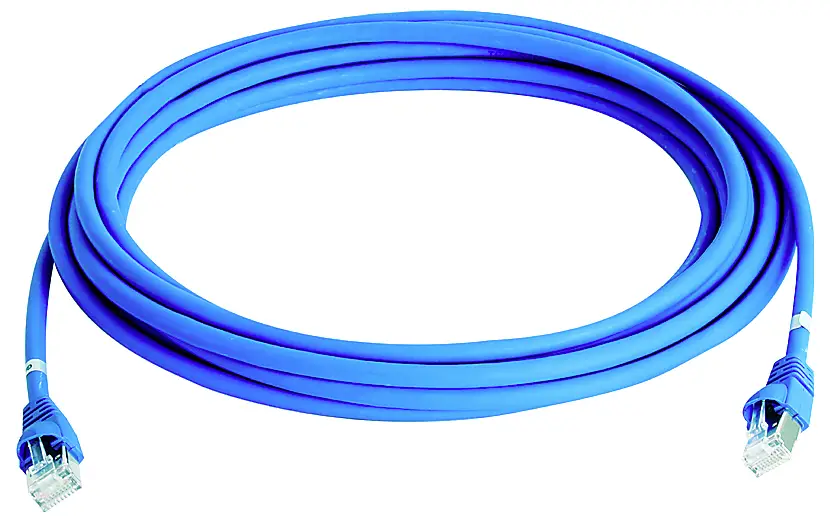 Telegärtner 100008642 RJ45 síťové kabely, propojovací kabely CAT 6A S/FTP 5.0 m modrá samozhášecí, S průchodkou chránící proti zlomení 1 ks Telegärtner 100008642 RJ45 síťové kabely, propojovací kabely CAT 6A S/FTP 5.0 m modrá samozhášecí, S průchodkou chránící proti zlomení 1 ks