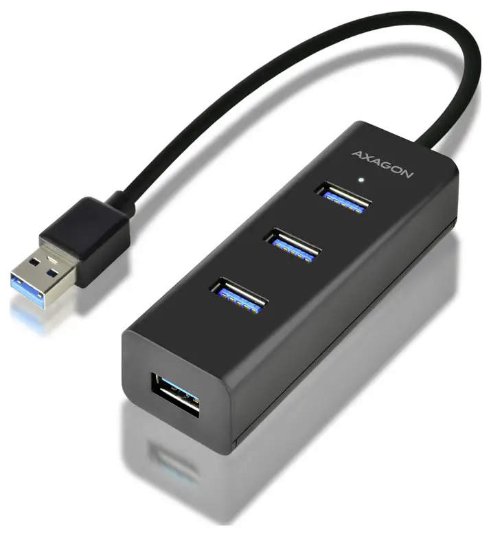 AXAGON HUE-S2B USB Hub 4 porty USB-A, microUSB USB 3.2 Gen1 5 GBit/s AXAGON HUE-S2B USB Hub 4 porty USB-A, microUSB USB 3.2 Gen1 5 GBit/s