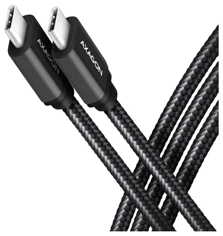 AXAGON Kabel USB-C USB 3.2 Gen1 USB-C ® zástrčka 1.5 m černá pozlacené kontakty BUCM3-CM15AB AXAGON Kabel USB-C USB 3.2 Gen1 USB-C ® zástrčka 1.5 m černá pozlacené kontakty BUCM3-CM15AB