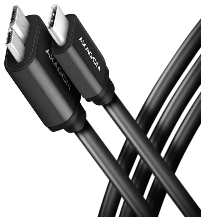 AXAGON Kabel USB-C USB 3.2 Gen1 USB-C ® zástrčka, USB Micro-B zástrčka 1 m černá pozlacené kontakty BUMM3-CM10AB AXAGON Kabel USB-C USB 3.2 Gen1 USB-C ® zástrčka, USB Micro-B zástrčka 1 m černá pozlacené kontakty BUMM3-CM10AB