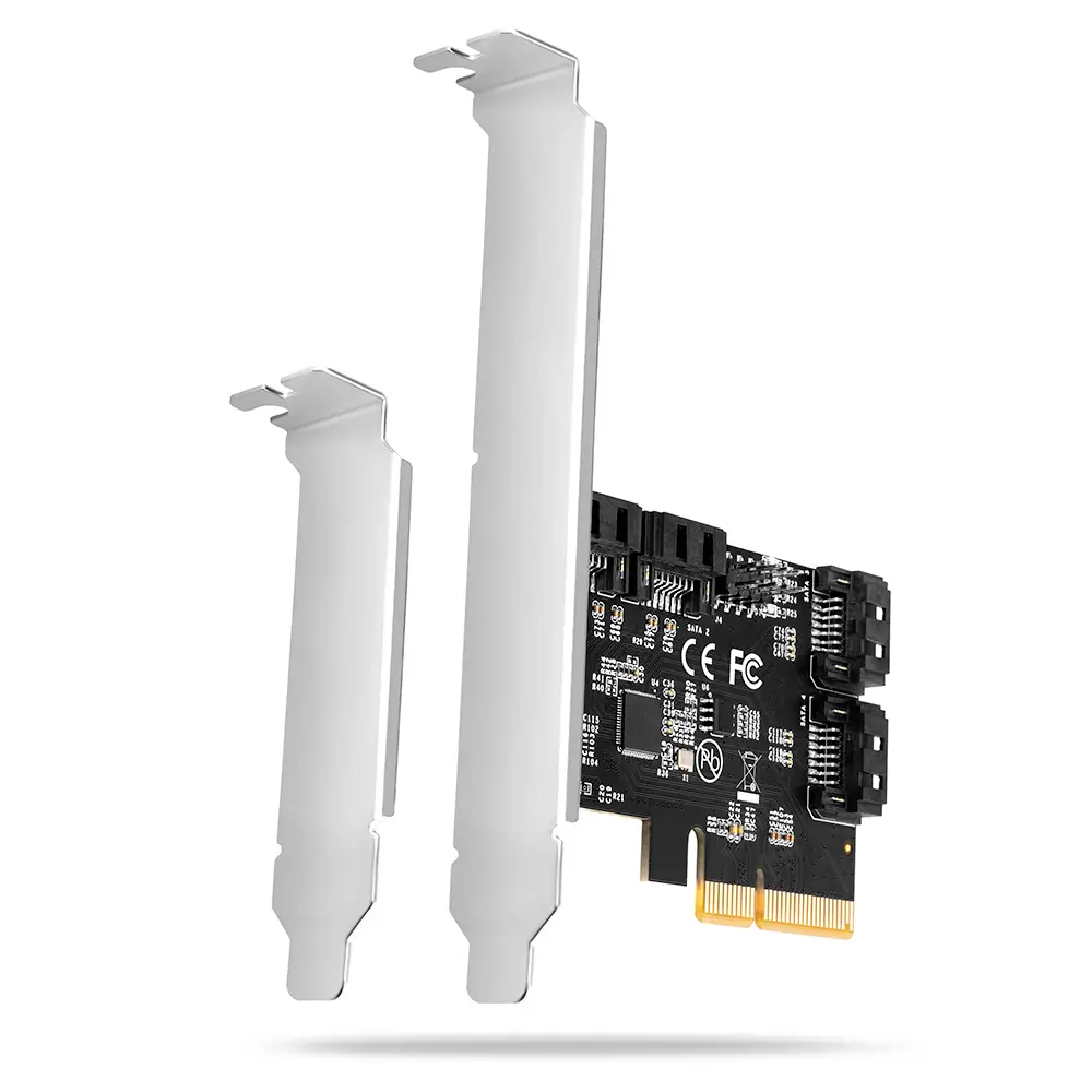 AXAGON PCES-SA4X4 4 porty karta PCI-Express PCIe vč. nízkoprofilového krycího plechu na prázdný slot AXAGON PCES-SA4X4 4 porty karta PCI-Express PCIe vč. nízkoprofilového krycího plechu na prázdný slot