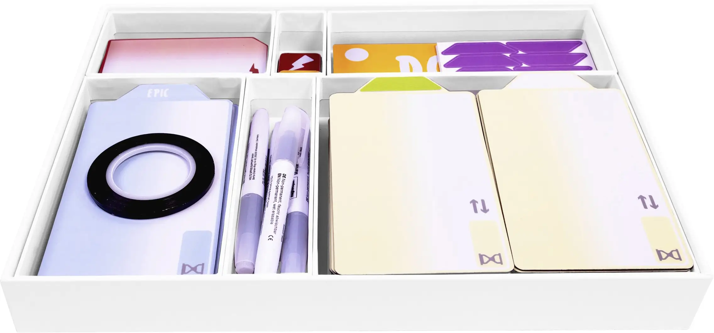 magnetoplan sada příslušenství pro bílou popisovací tabuli Sprintbox vícebarevná