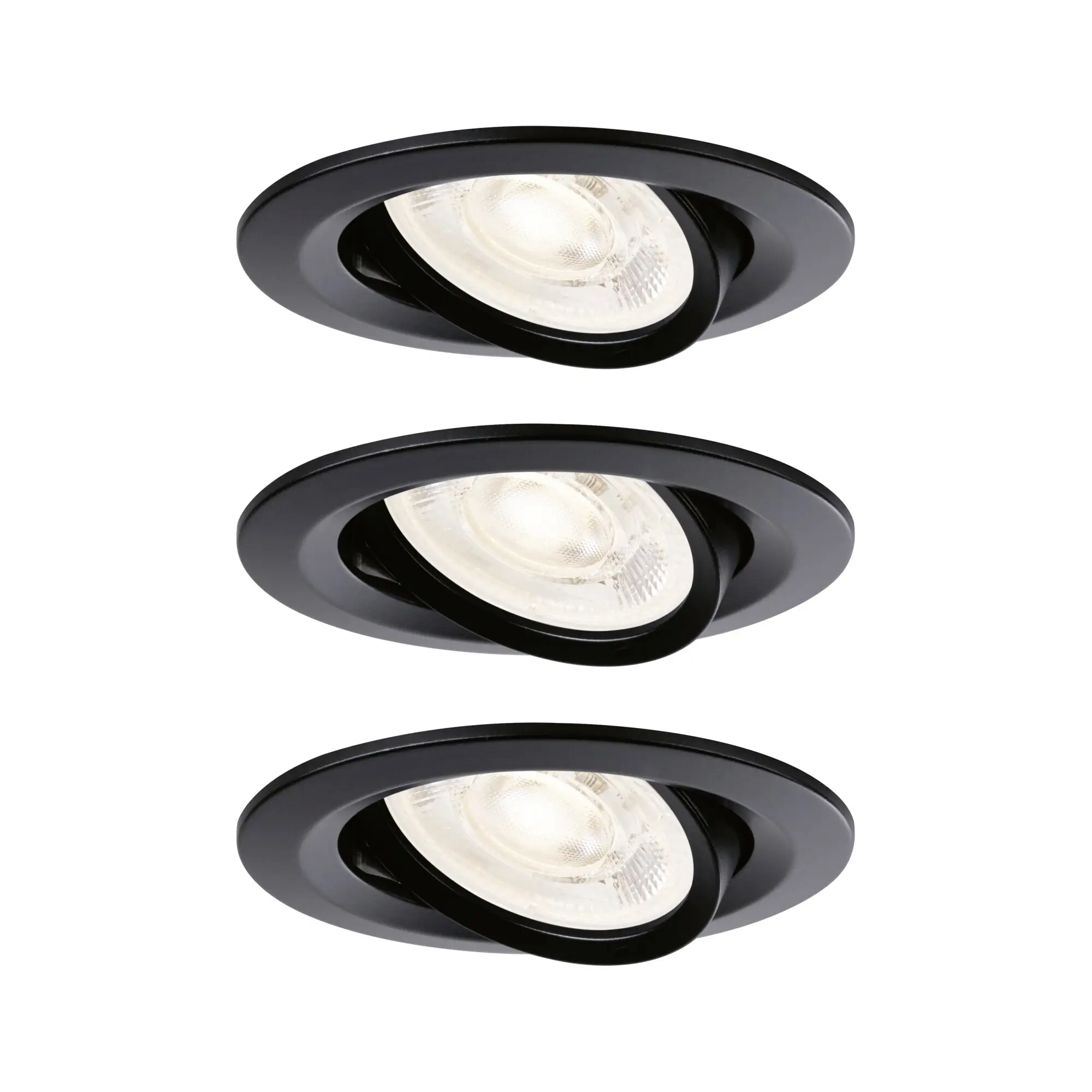 Paulmann 92418 Nova LED vestavné svítidlo, LED modul, GU10, 4.9 W, černá (matná)