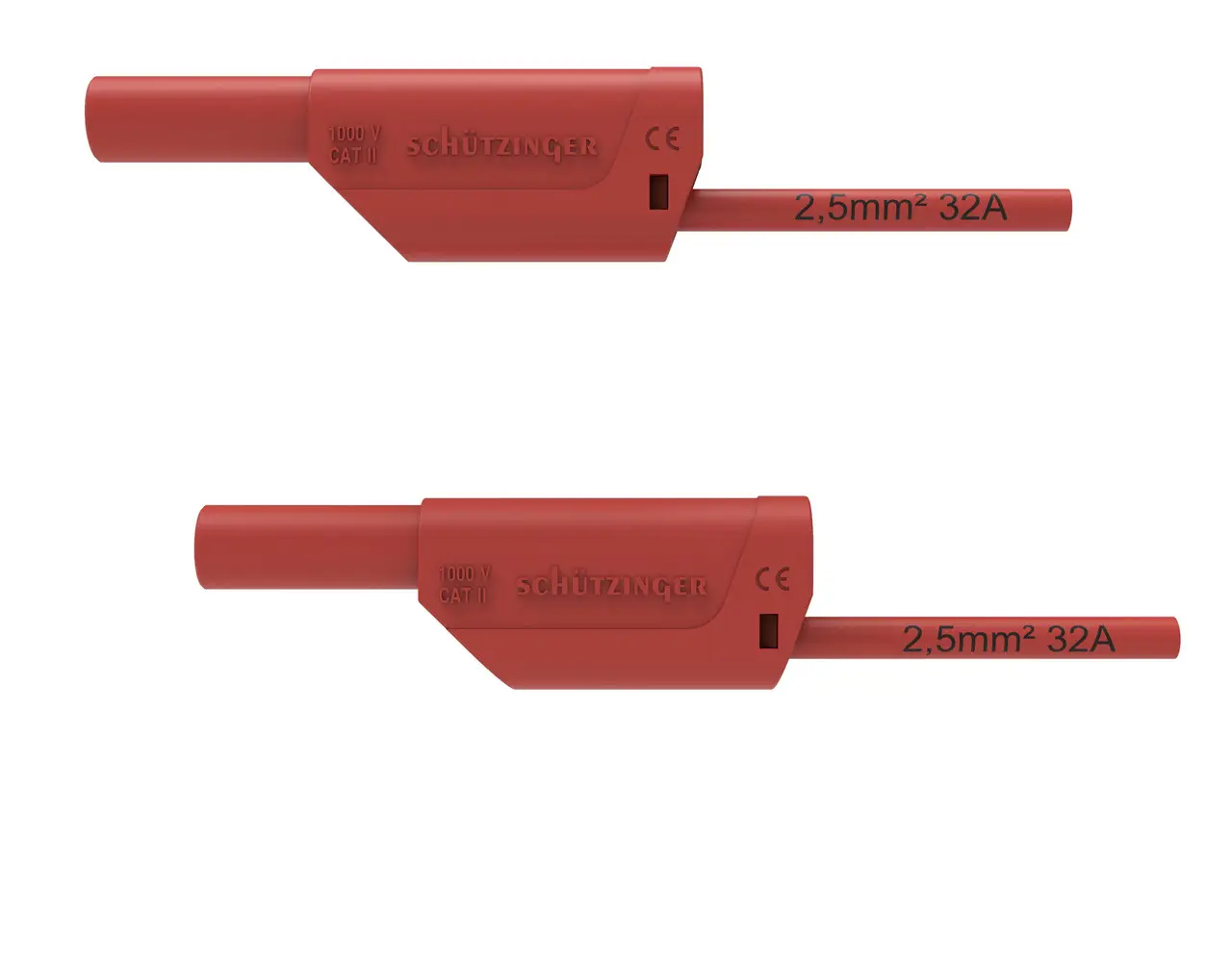 Schützinger VSFK 8500 / 2.5 / 25 / RT propojovací kabel 25 cm červená 1 ks