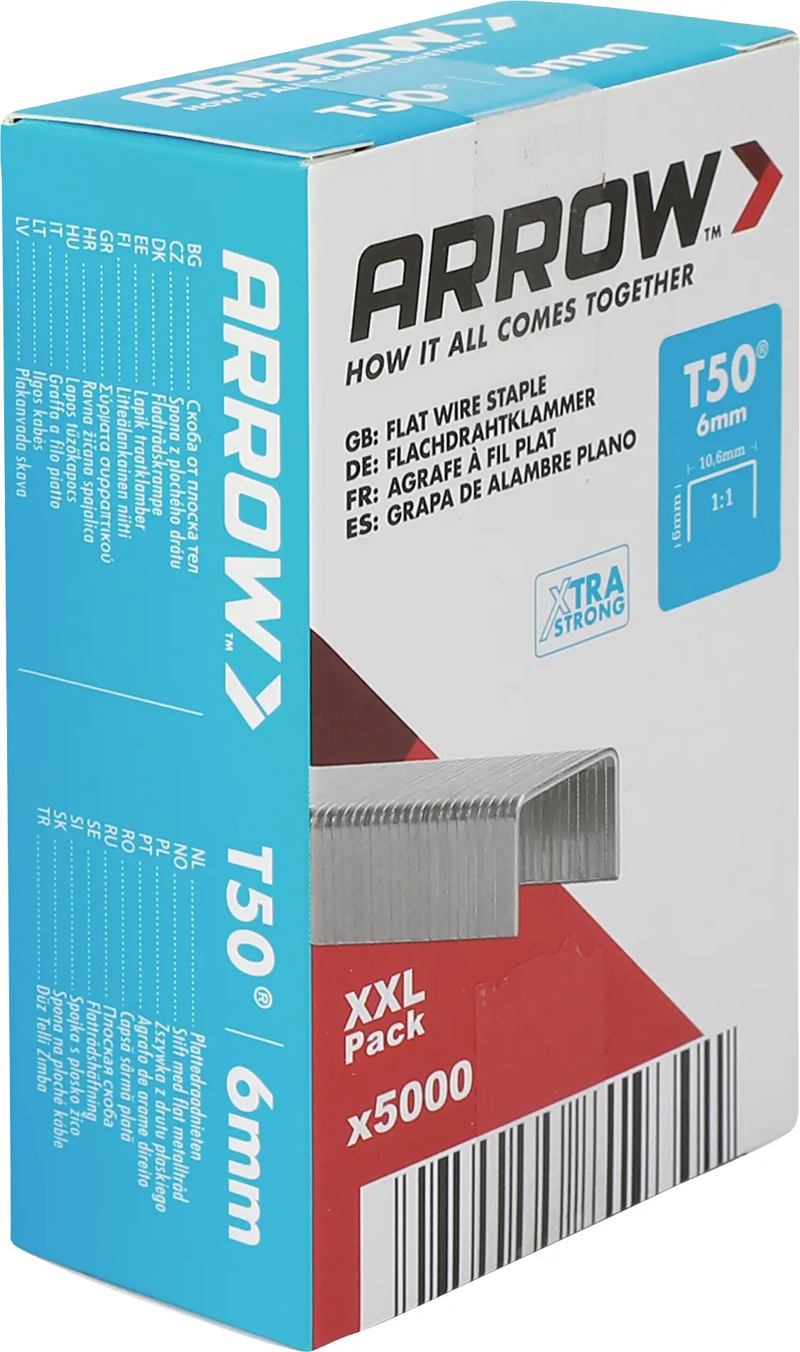 Arrow Tool Group 819301 svorky z plochého drátu Typ 50 5000 ks Arrow Tool Group 819301 svorky z plochého drátu Typ 50 5000 ks