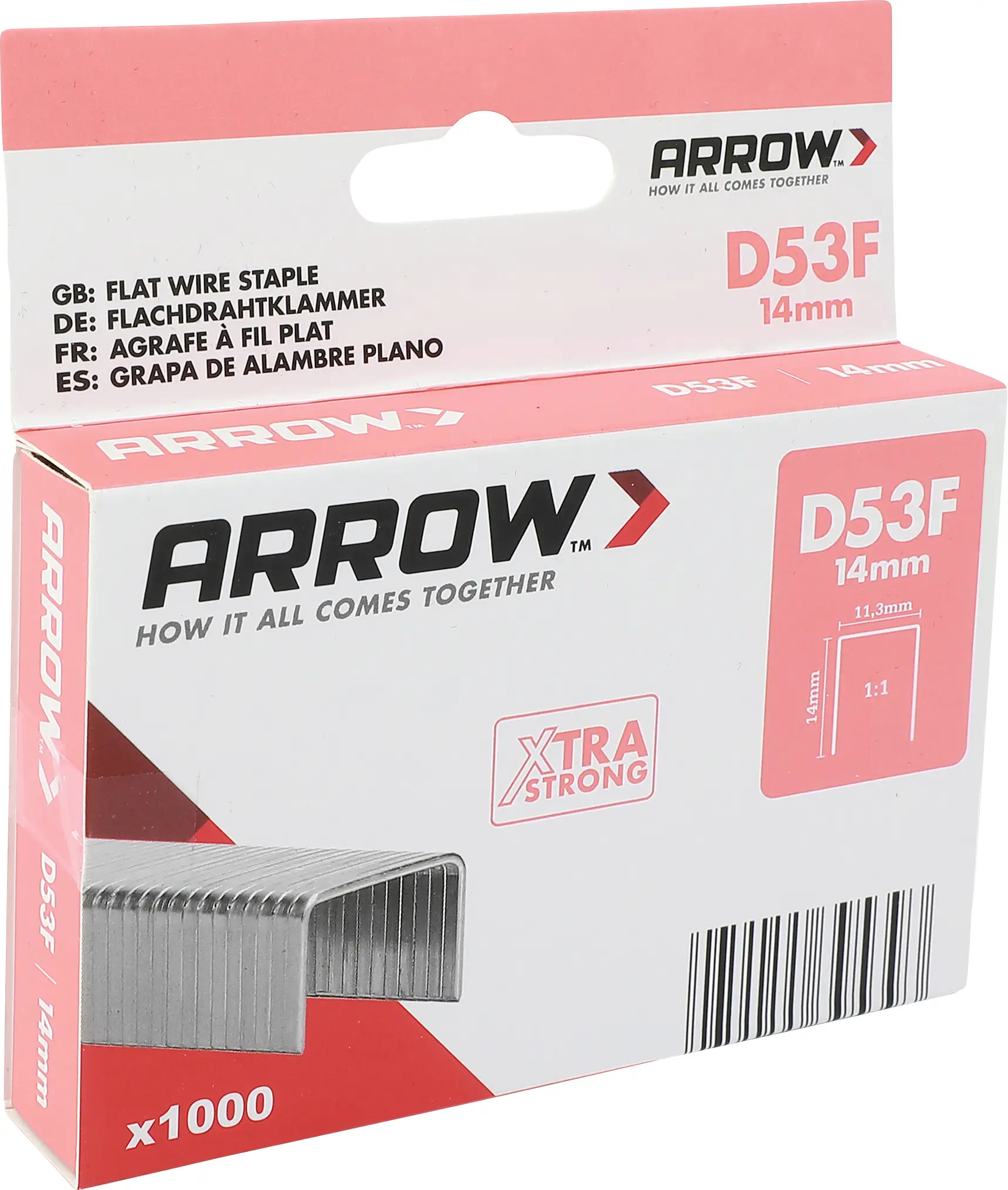 Arrow Tool Group 395393 svorky z plochého drátu 1000 ks Arrow Tool Group 395393 svorky z plochého drátu 1000 ks