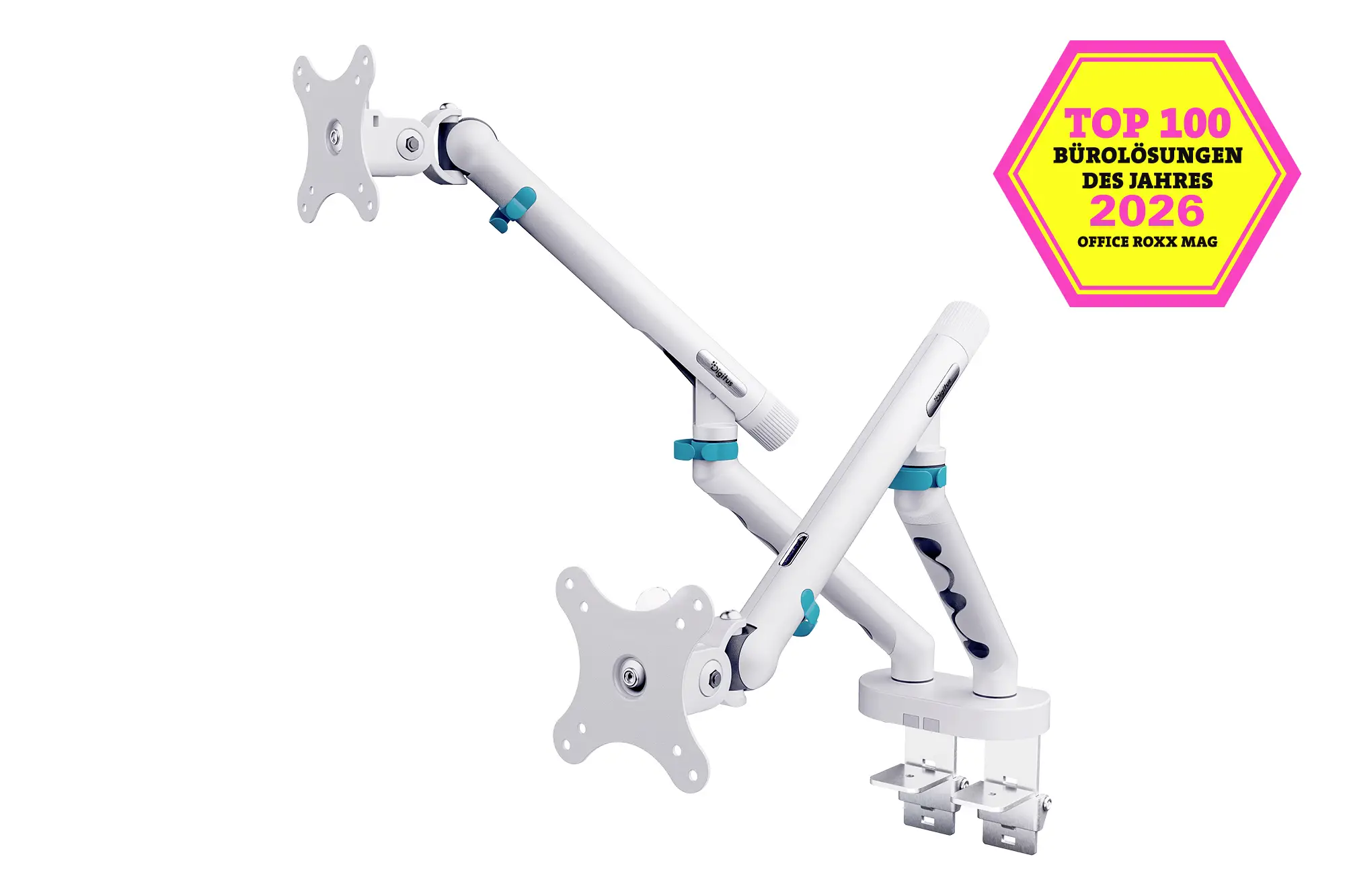 Digitus držák na stůl pro monitor 2 Displej: (s) 88,9 cm (35) bílá otočný, nastavitelná výška, naklápěcí, otočný, nakláněcí Digitus držák na stůl pro monitor 2 Displej: (s) 88,9 cm (35) bílá otočný, nastavitelná výška, naklápěcí, otočný, nakláněcí