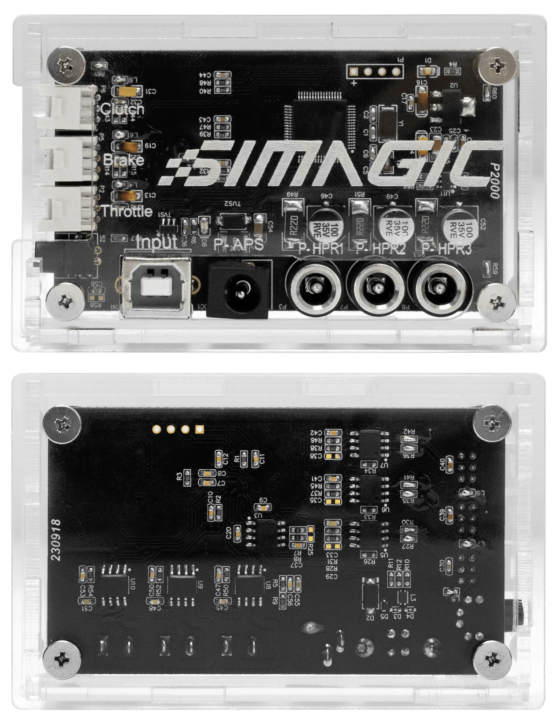 SIMAGIC S436 Kontrolní box Haptik Feedback USB B PC černá, transparentní