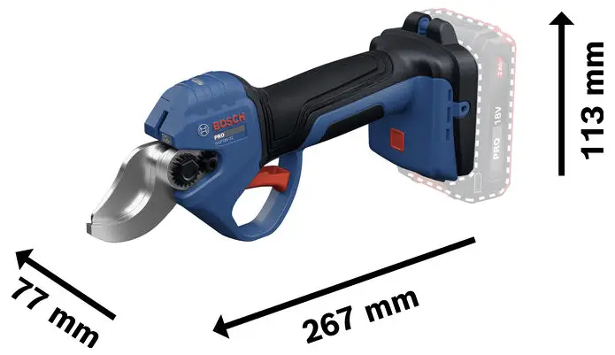 Bosch Professional 06008D8200 GGP18V-32 Pruner 18V akumulátor Akumulátorové zahradnické nůžky bez akumulátoru 18 V Bosch Professional 06008D8200 GGP18V-32 Pruner 18V akumulátor Akumulátorové zahradnické nůžky bez akumulátoru 18 V