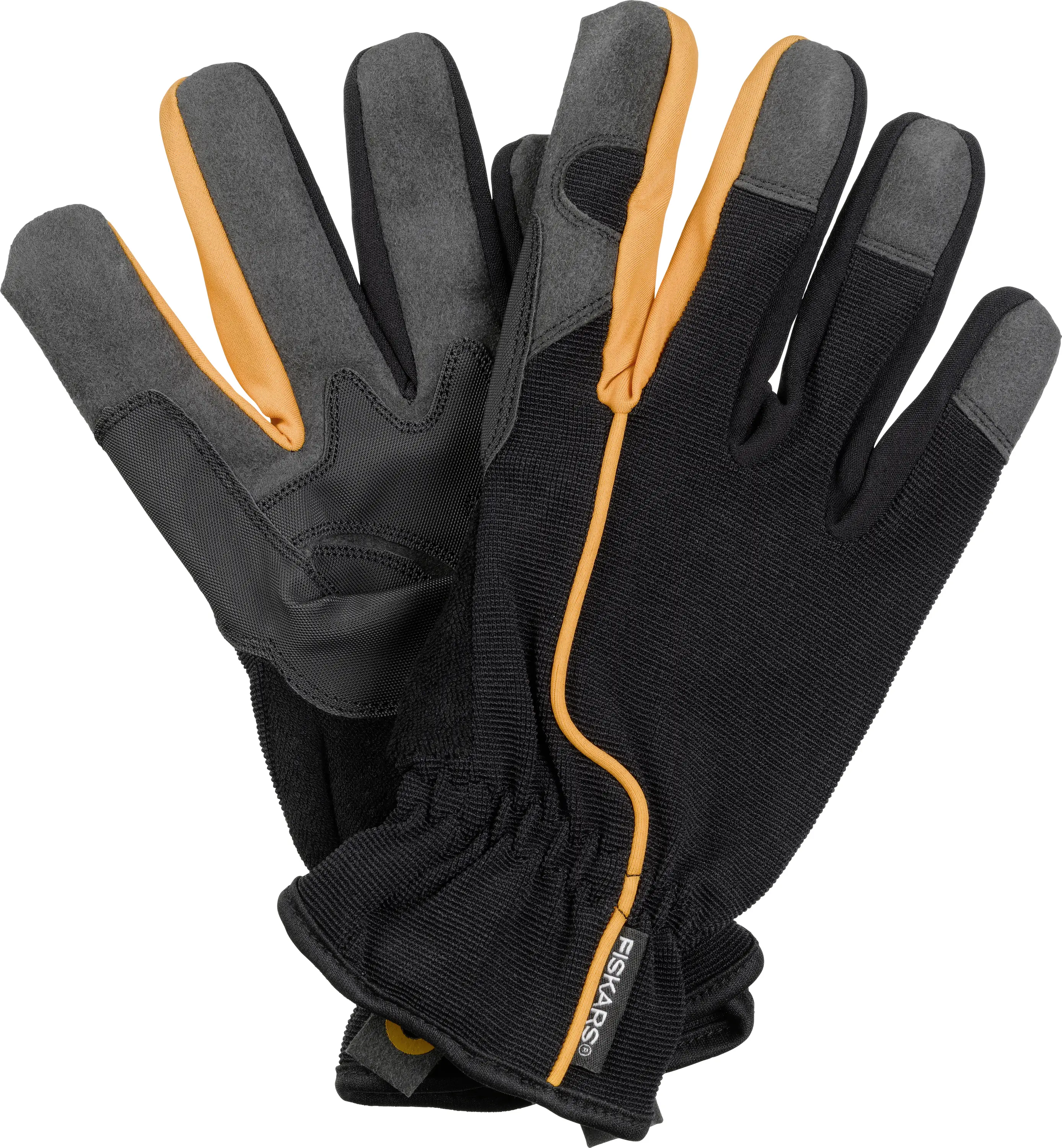Fiskars 1003477 Pracovní zahradní rukavice černá/oranžová 1 pár