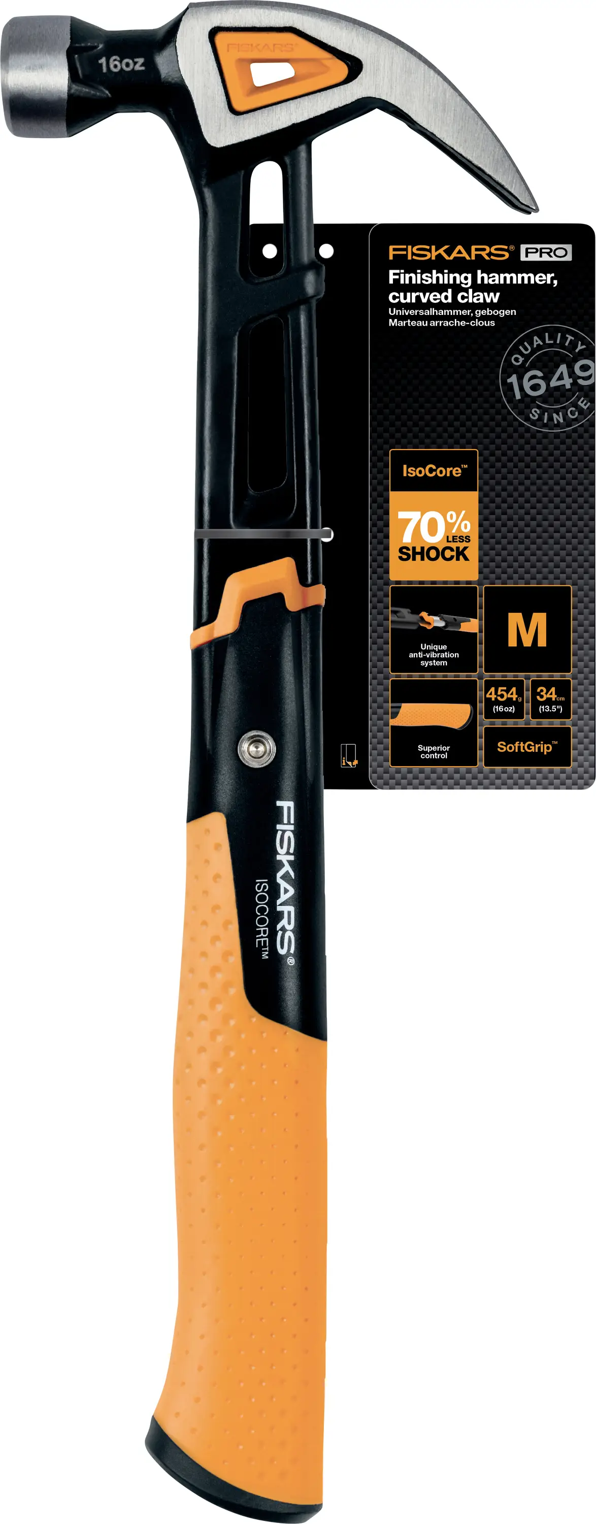 Fiskars IsoCore™ 1027202 Univerzální kladivo 884 g 340 mm 1 ks Fiskars IsoCore™ 1027202 Univerzální kladivo 884 g 340 mm 1 ks