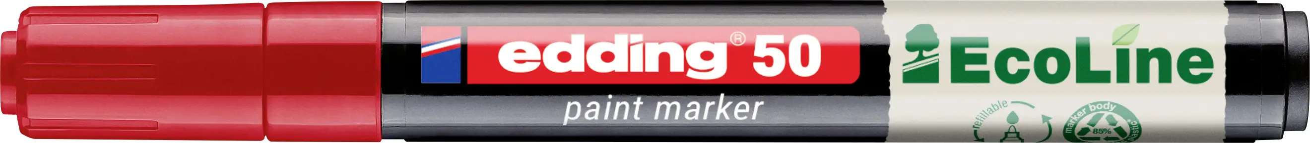 Edding 50 EcoLine 4-50-002 popisovač na laky červená 2 mm, 3 mm