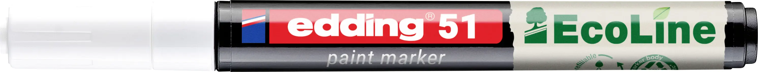 Edding 51 EcoLine 4-51-049 popisovač na laky bílá 1 mm, 2 mm