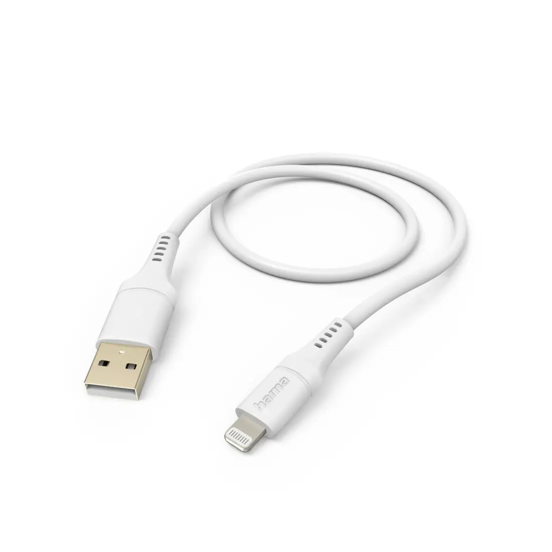Hama Nabíjecí kabel USB USB 2.0 Apple Lightning konektor, USB-A zástrčka 1.5 m bílá flexibilní provedení 00201568 Hama Nabíjecí kabel USB USB 2.0 Apple Lightning konektor, USB-A zástrčka 1.5 m bílá flexibilní provedení 00201568