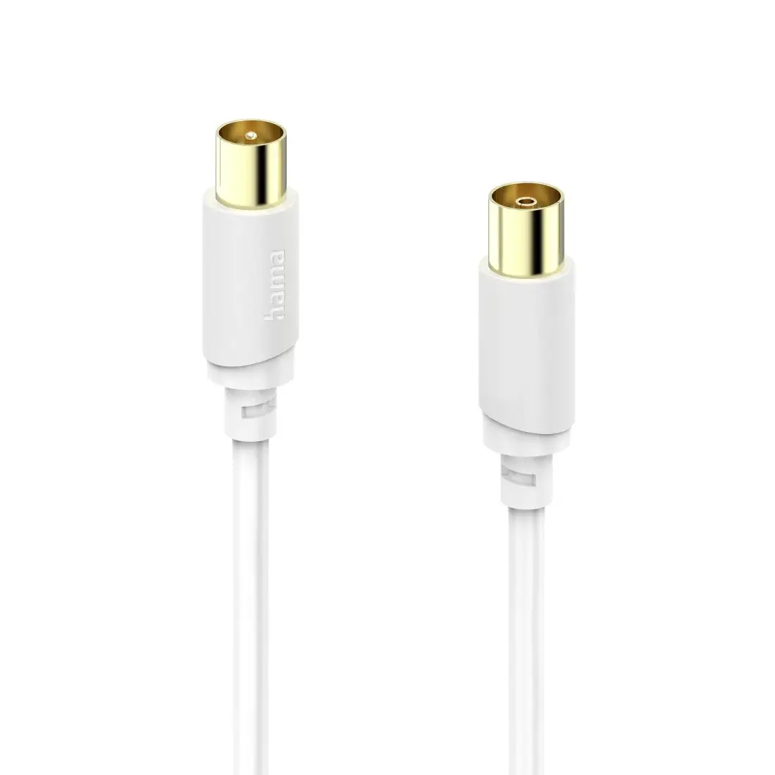 Hama antény, SAT kabel [1x koaxiální zástrčka - 1x koaxiální zásuvka] 1.5 m 120 dB bílá