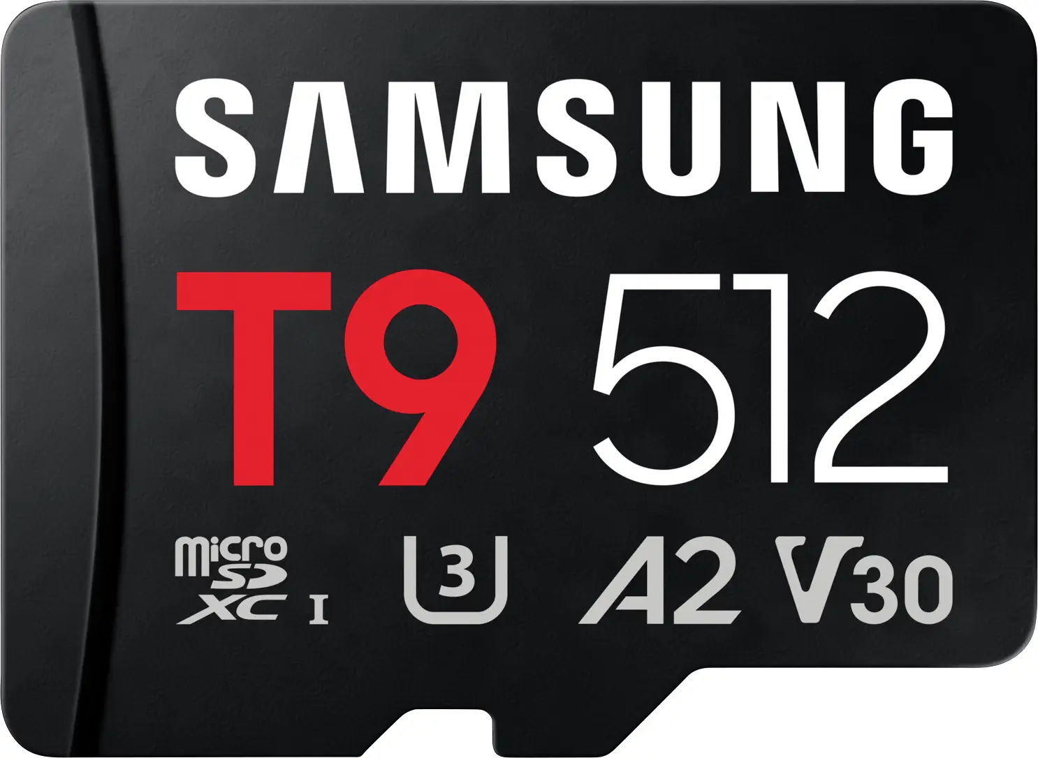 Samsung T9 paměťová karta microSDXC Retail 512 GB UHS-I U3, A2 Application Performance Class, Class 10, v30 Video Speed Class