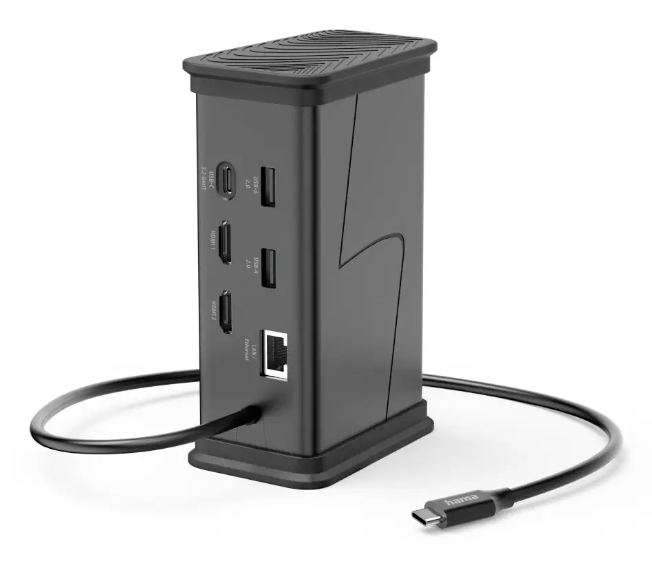Hama USB hub Connect2Office Black napájení USB-C® Hama USB hub Connect2Office Black napájení USB-C®