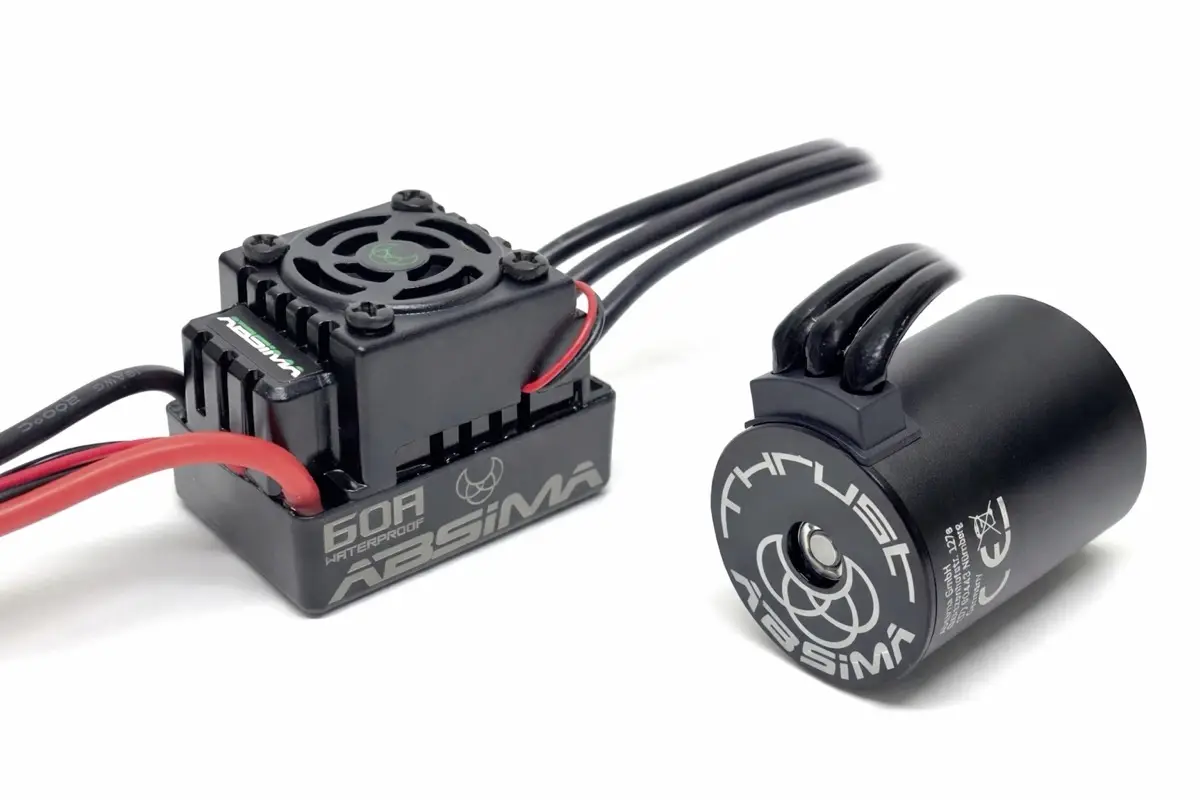 Absima 1:10 Brushless Set ECO - 60A 3650/4370KV auto Brushless Zatížitelnost (max. A): 380 A Absima 1:10 Brushless Set ECO - 60A 3650/4370KV auto Brushless Zatížitelnost (max. A): 380 A
