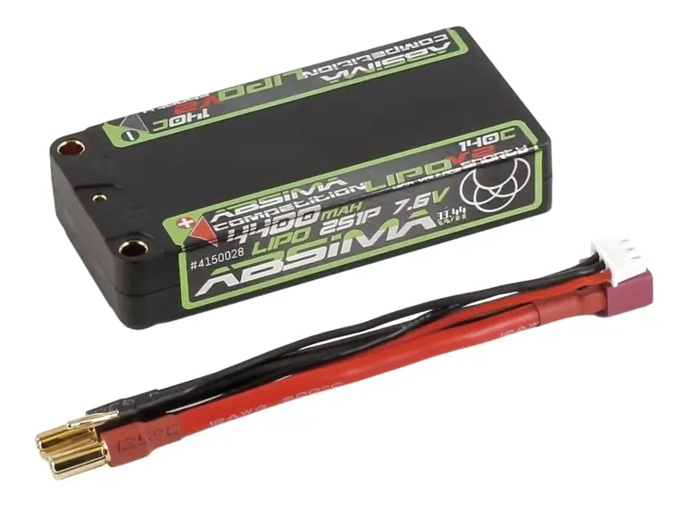Absima 4150028 akupack (HV LiPo) (modelářství), 7.6 V, 4400 mAh, Shorty Hardcase, 5 mm zásuvka, 5 mm zlato Absima 4150028 akupack (HV LiPo) (modelářství), 7.6 V, 4400 mAh, Shorty Hardcase, 5 mm zásuvka, 5 mm zlato